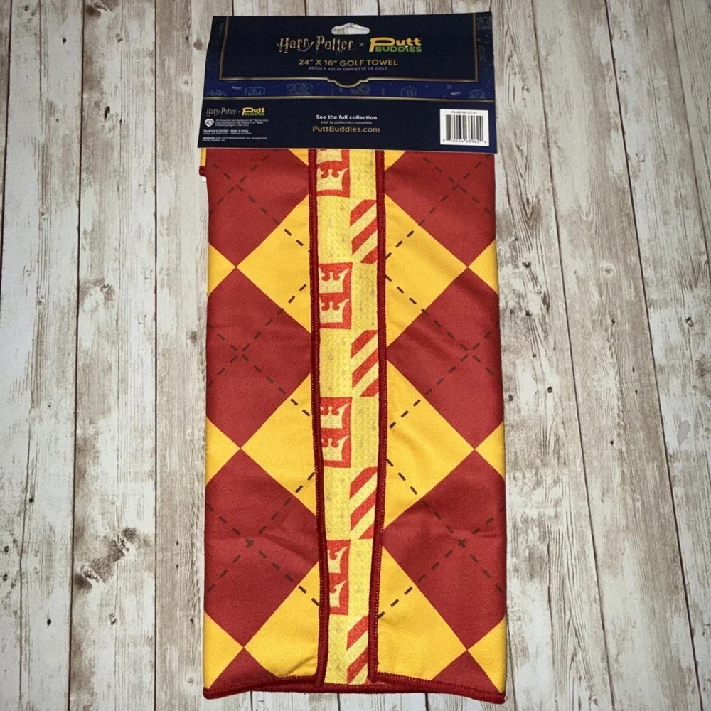NWT Harry Potter Griffondor‎ X Putt Buddies Golf Towel 24